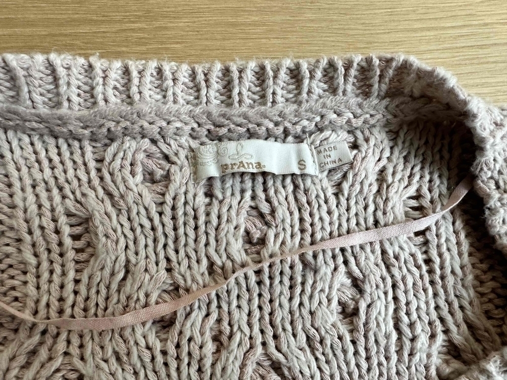 prAna Womens Pullover Sweater Size S Pink Open-Knit Lightweight Short Sleeve - Picture 4 of 4